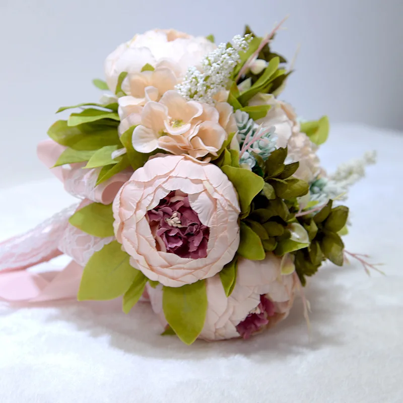 H & S свадебные романтический свадебный букет 10 видов цветов Искусственный букет De Mariage Букеты Свадебные s для невест 2019 букеты невесты