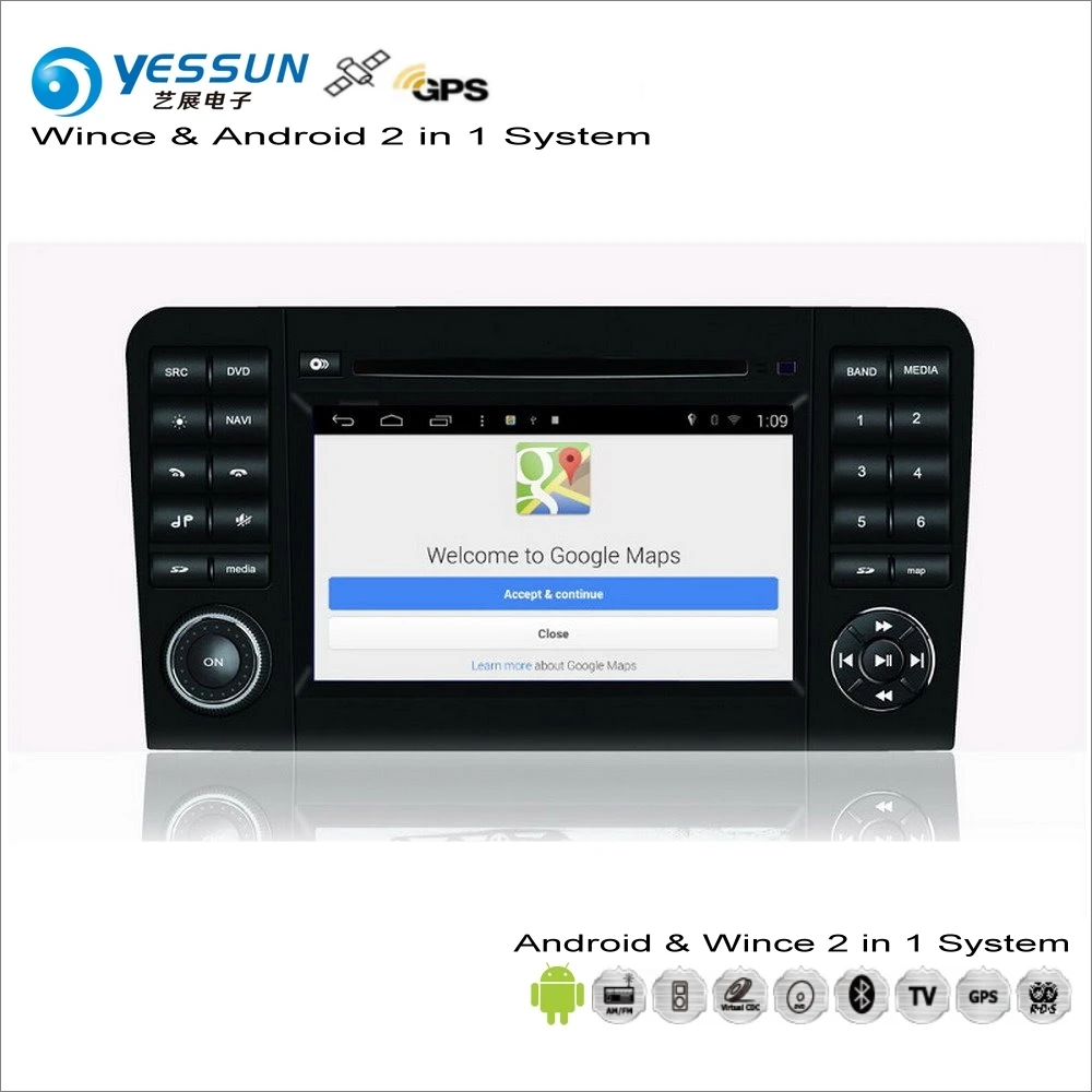 Perfect YESSUN For Mercedes Benz GL Class X164 / ML Class W164 Car Android Multimedia Radio CD DVD Player GPS Map Navigation Audio Video 1