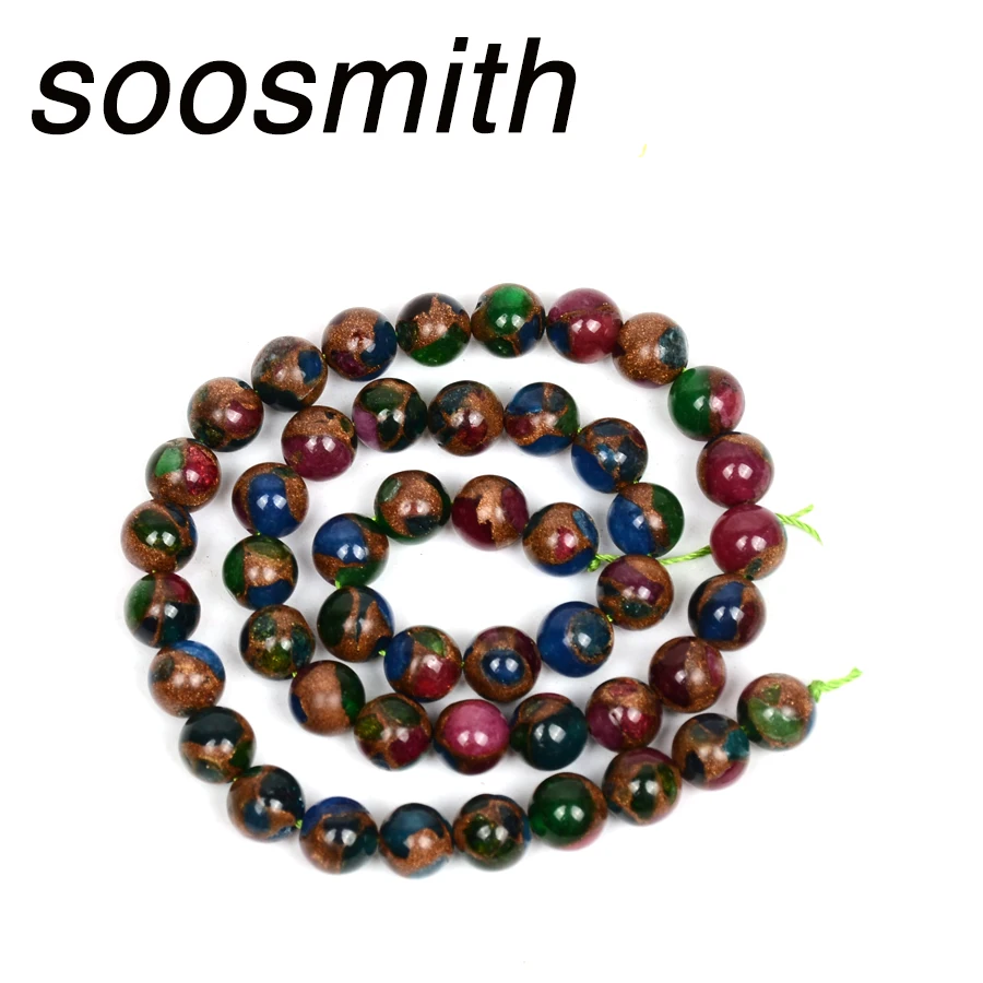 Soosmith из натурального камня разноцветной мозаикой бусины высокое качество