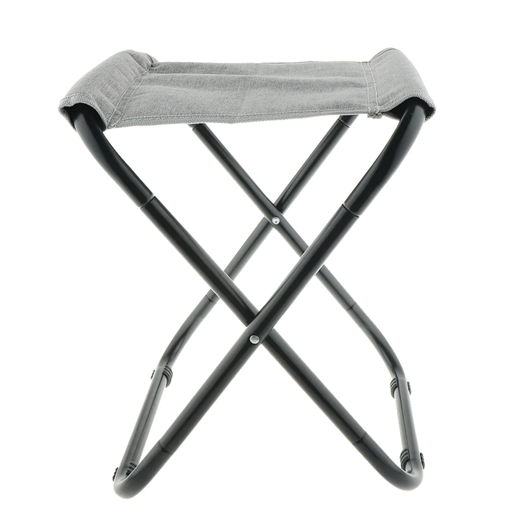 Табурет для кемпинга на открытом воздухе портативное Складное Сиденье рыболовные праздничные стулья для пикника - Цвет: Gray