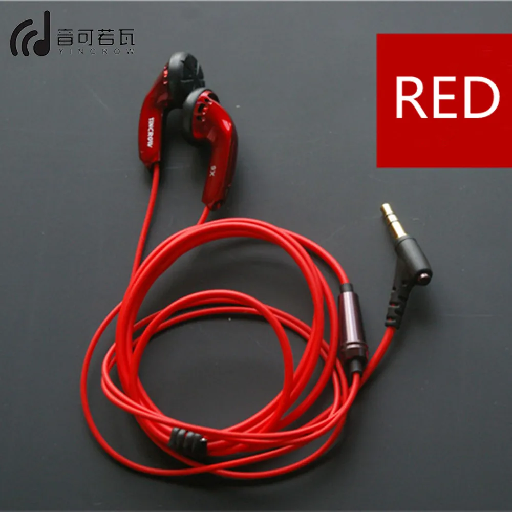 Yincrow-プロフェッショナルx6イヤホン,3.5mm,フラット,サウンド