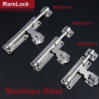 

Rarelock Christmas Supplies Latch Lock Stainless Bolt for Window Sliding Women Bag Shop Door DIY Furniture Hardware a