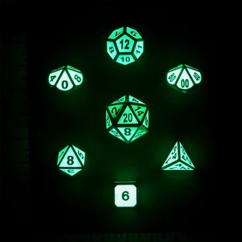 

Build Your Own Dice Set - Metal Glow In The Dark Dice