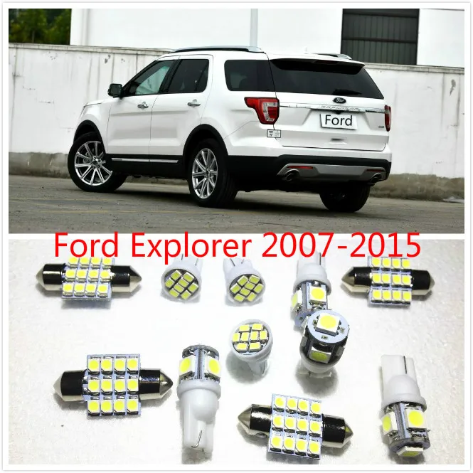 

Car interior lights set lights White LED Lights Interior Package Map Dome For Ford Explorer Expedition Escape 2004-2016