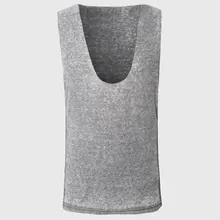 Сексуальные мужские майки с глубоким v-образным вырезом, одноцветные повседневные майки без рукавов, хлопковые футболки класса люкс из ткани для подростков, одежда в стиле хип-хоп