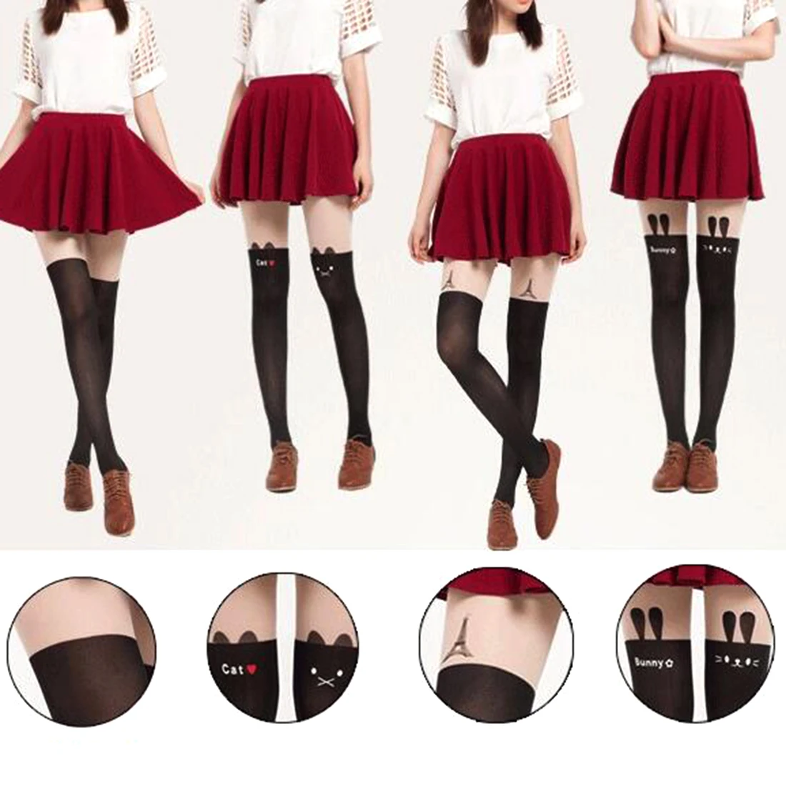 Aliexpress.com : Buy Girls Women Tights Pantyhose Design Stockings ...
