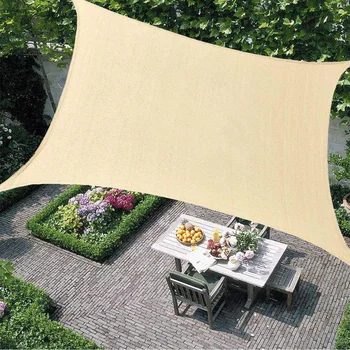 

280GSM Rectangle Sun Shade Sail Garden Patio Awning Canopy Sunscreen UV Block Outdoor Camping