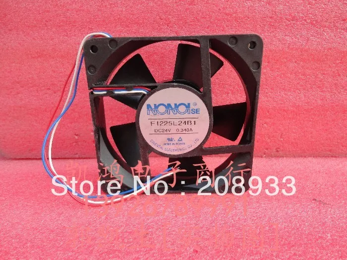 

For NONOI F1225E24B1 24V 0.34A 12CM 12025 three-wire inverter ++cooling fan