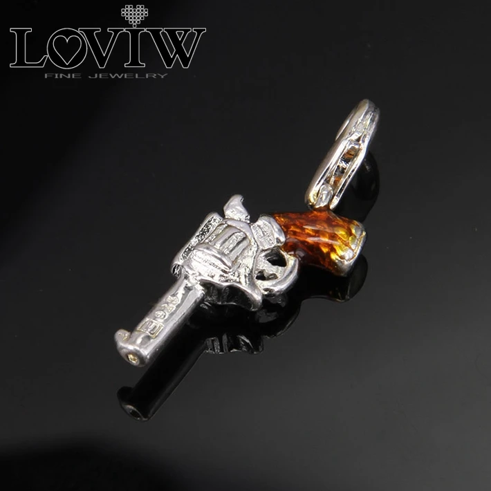 Маленький Шарм пистолет револьвера украшение в стиле Rebel ювелирные изделия