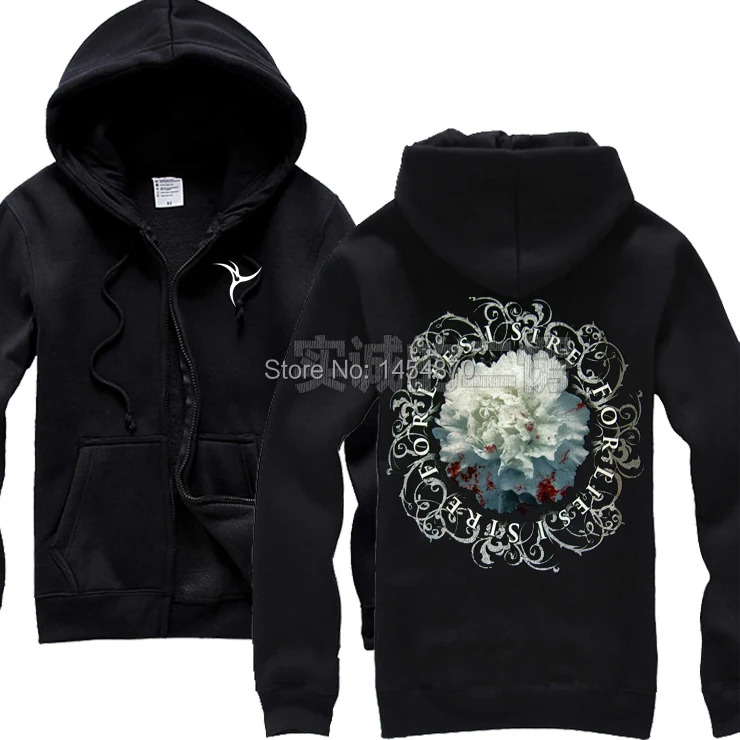 

10 kinds My Dying Bride white flower Cotton Hoodie zipper fleece winter jacket men women Sweatshirt rock sudadera chandal hombre