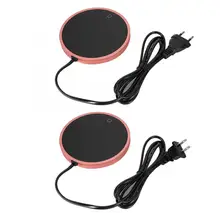 220v электрическая чашка с питанием подогреватель пусковой площадки нагревательная плита Кофе Чай кружка для молока штепсельная вилка американского стандарта Белый домашнего офиса