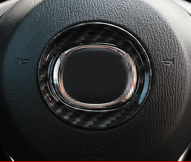 1pc for Mazda 3 Axela 2014-2016 Steering wheel Logo Carbon fiber decorative ring (item wihtout logo) | Автомобили и мотоциклы