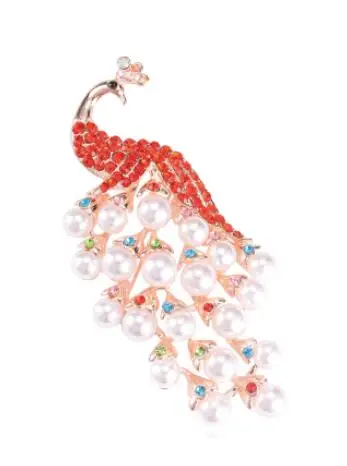 Elegant brooch and flower Peacock luxurious atmosphere Elegant brooch and flower Peacock luxurious atmosphere