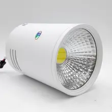 12 Вт с регулируемой яркостью светодиодный Светильник направленного света Чипы Epistar COB, нержавеющая сталь, с белая ракушка, модные Светодиодная лампа AC110V/AC220V/AC230V