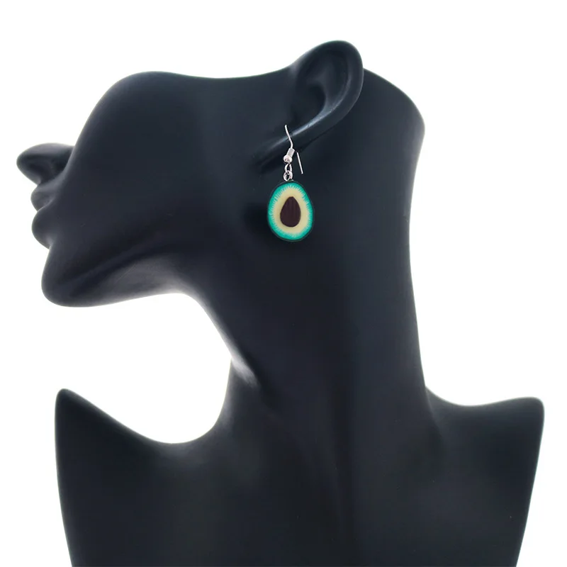 

Adjustable Graceful Fashion jEWELRY Hot Sale 1 Pair Drop Heart High Quality 1PC Fruit Avocado Cute Avocado Shape