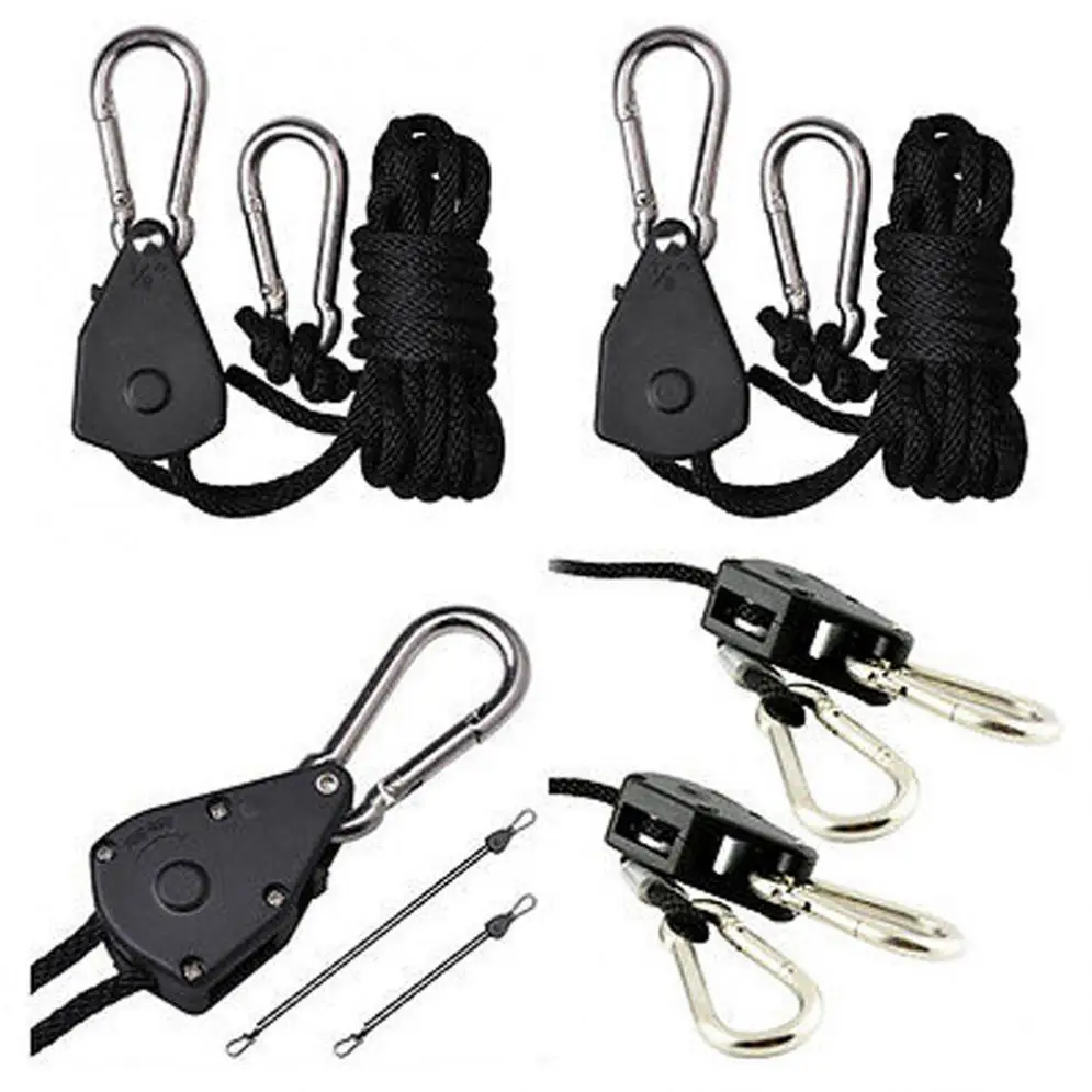 

150lb 1/8" Rope Ratchet Yoyo Hangers for Grow Tent Room Fan Carbon Filter Grow Light New Arrival