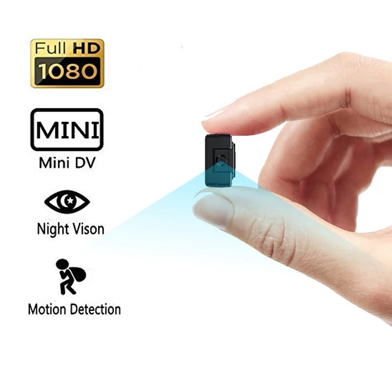 

HD 1080P Mini Camera DV Portable HD Covert Body Cam with Night Vision and Motion Detection Indoor Outdoor Small Security Camera