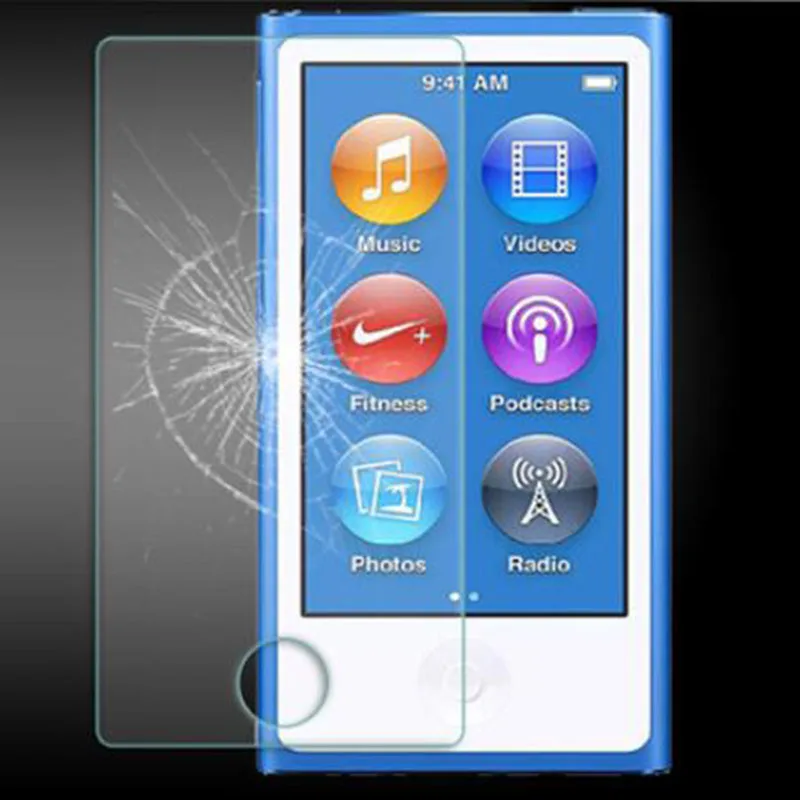 

Tempered Glass Shield Guard for Apple ipod Nano 7 8 Protective Film Nano7 Nano8 MP3 Front Screen Display Protector Cover