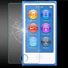 Protetor de vidro temperado para apple ipod nano 7 8 película protetora nano7 nano8 mp3 tela frontal protetor capa
