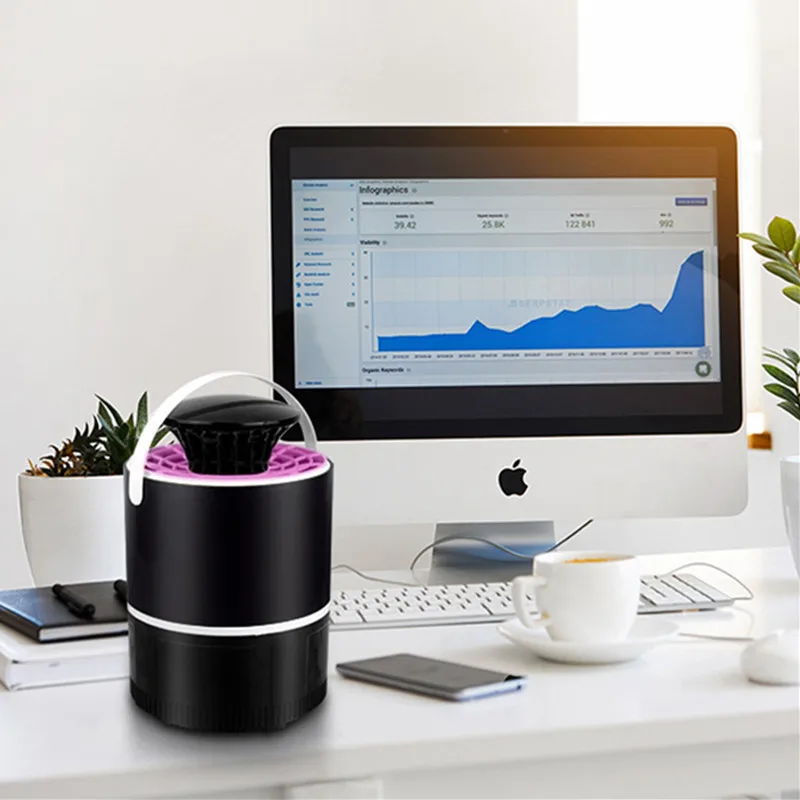 Светодиодный светильник-убийца от комаров Жук Zapper UV с питанием от USB фотокаталистская ловушка для насекомых лампа-Репеллент для насекомых