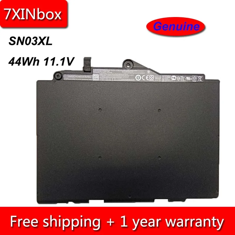 7XINbox 44Wh 11 1 V подлинный SN03XL Аккумулятор для ноутбука HP EliteBook 820 725 G3 800514-001 800232-241 HSTNN-UB6T