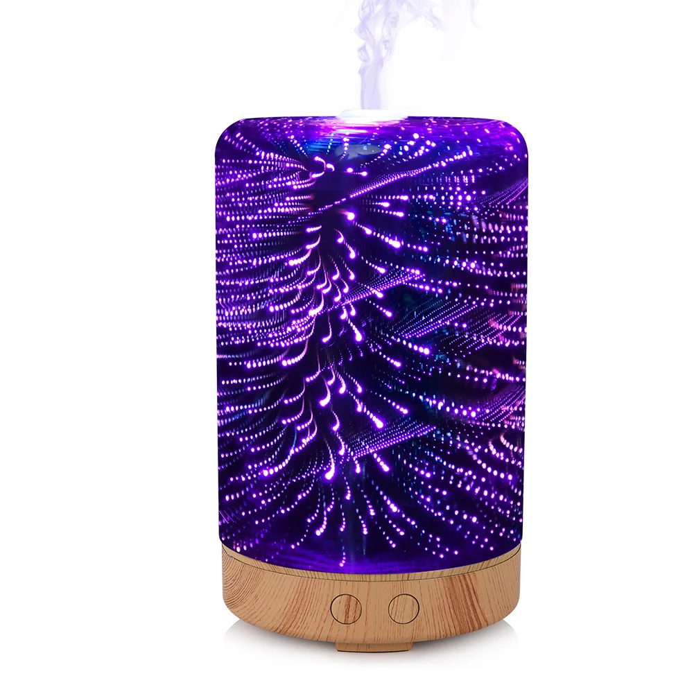 

Ledgle Aroma Essential Oil 3D Diffuser LED Night Light Ultrasonic Aroma Cool Mist Humidifier 16 LED Night Light Color Changing