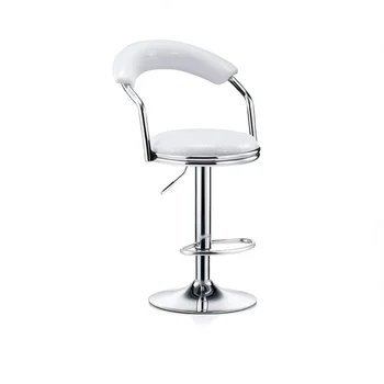 

Adjust Height Swivel Bar Chair PU Leather Leisure Dining Chair