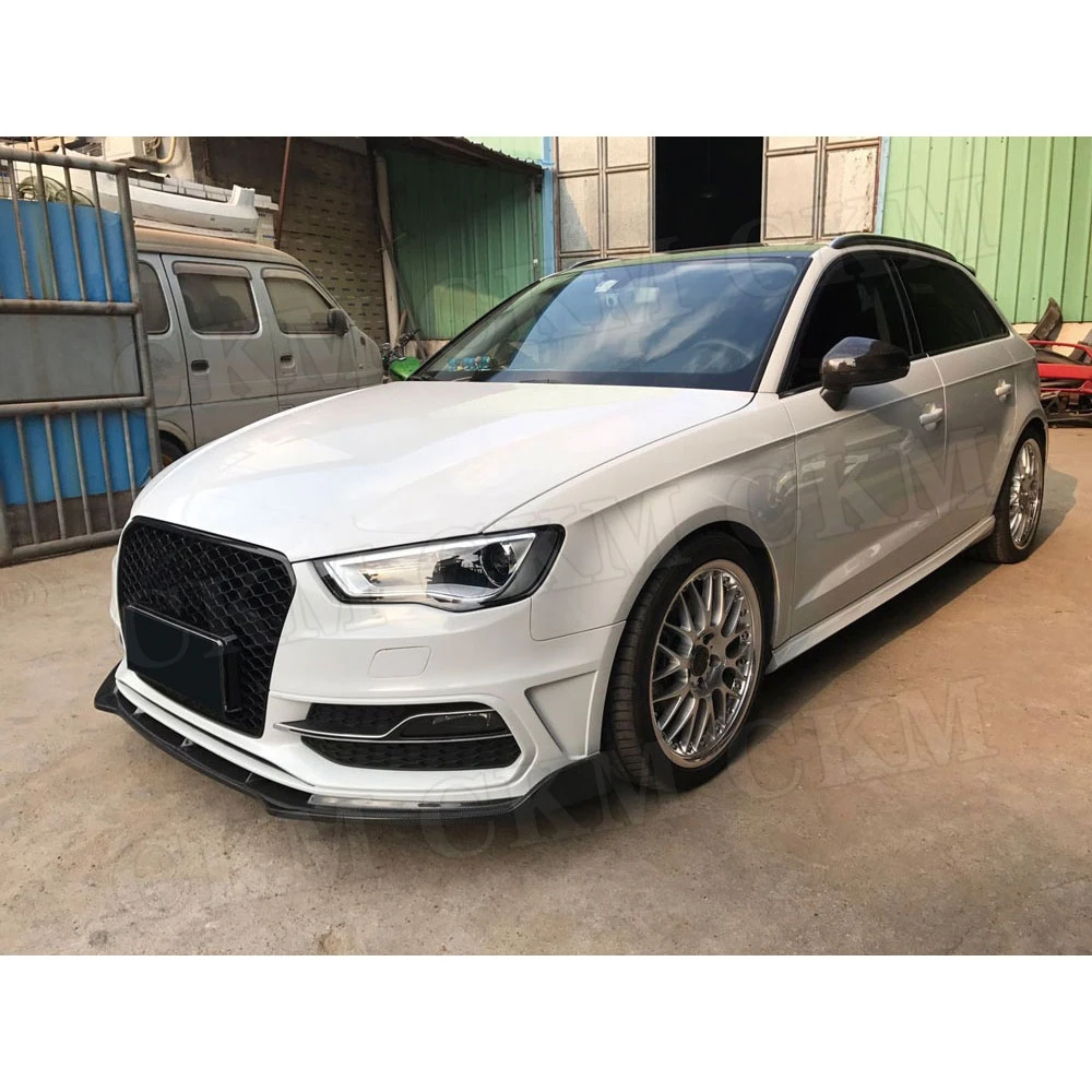 Передний бампер из углеродного волокна для Audi A3 S3 Hatchback 2014 2016 Non Standard Sedan