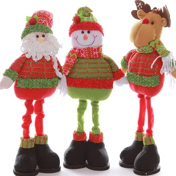 

Christmas Santa Claus/Snowman Dolls For Kids Standing Navidad Figurine Christmas tree Ornaments Kids Christmas Gifts Toy