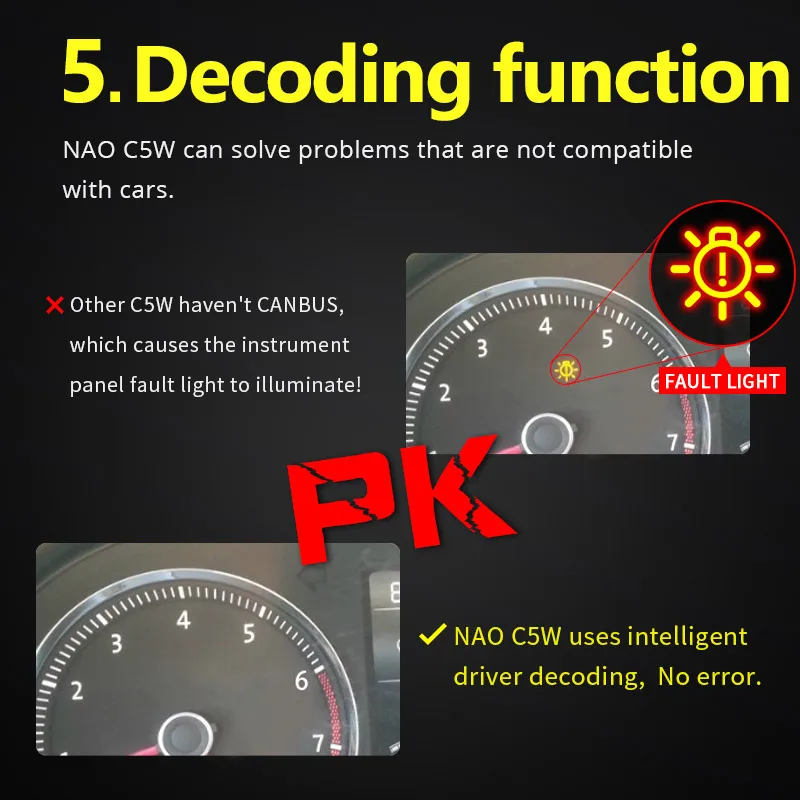 NAO 2x c5w 31 мм 28 мм led Canbus Светодиодная Лампочка 12 в 36 мм фестон без ошибок освещение салона автомобиля 39 мм 41 мм 44 мм c10w лампа 2835 чипов белого цвета