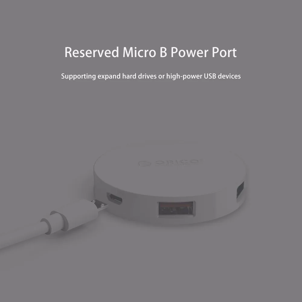 ORICO HA4U супер Скорость 4 Порты и разъёмы usb-хаб 3,0 Портативный OTG концентратор USB разветвитель с светодиодный светильник для Apple Macbook Air ноутбук Планшетные ПК