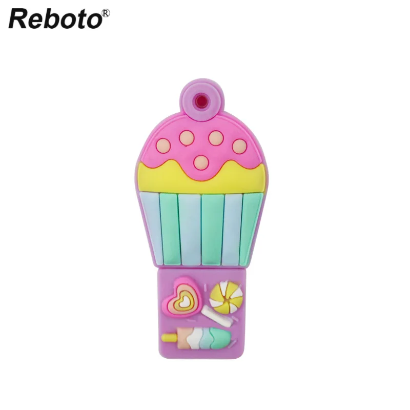 

Retobo Memory Disk 32GB Usb 2.0 Pen Drive 16GB Sweet Girl Usb Pendrive 8GB U Stick Pink Cup Cake Donut Free Shipping Souvenir