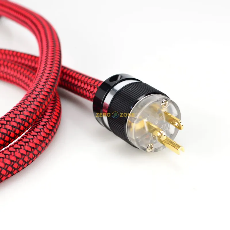 Германия SOMMER Hi-End Hifi аудио кабель питания переменного тока Шнур питания США штекер-5 футов 1,5 м/4 квадратных* 6 ядер(параллельный равен 8 Квадратов