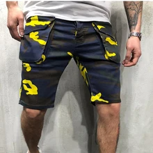 Summer Men's Loose Camouflage Short Pants Large Size pocket Design Trousers Fashion Male Outdoor Clothes Trousers Man