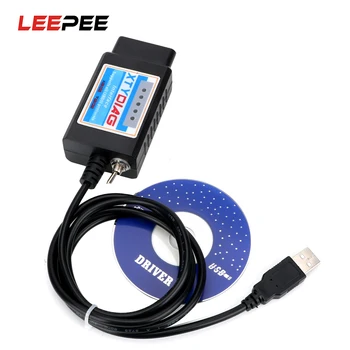 

LEEPEE 100% PIC18F25K80 Chip ELM327 V1.5 USB Switch For Forscan OBD2 Diagnostic Scanner ELM 327 CAN /MS CAN