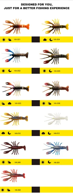 Crawishcrawfish Soft Bait Lure 2-pack - Jointed Paddle Tail For