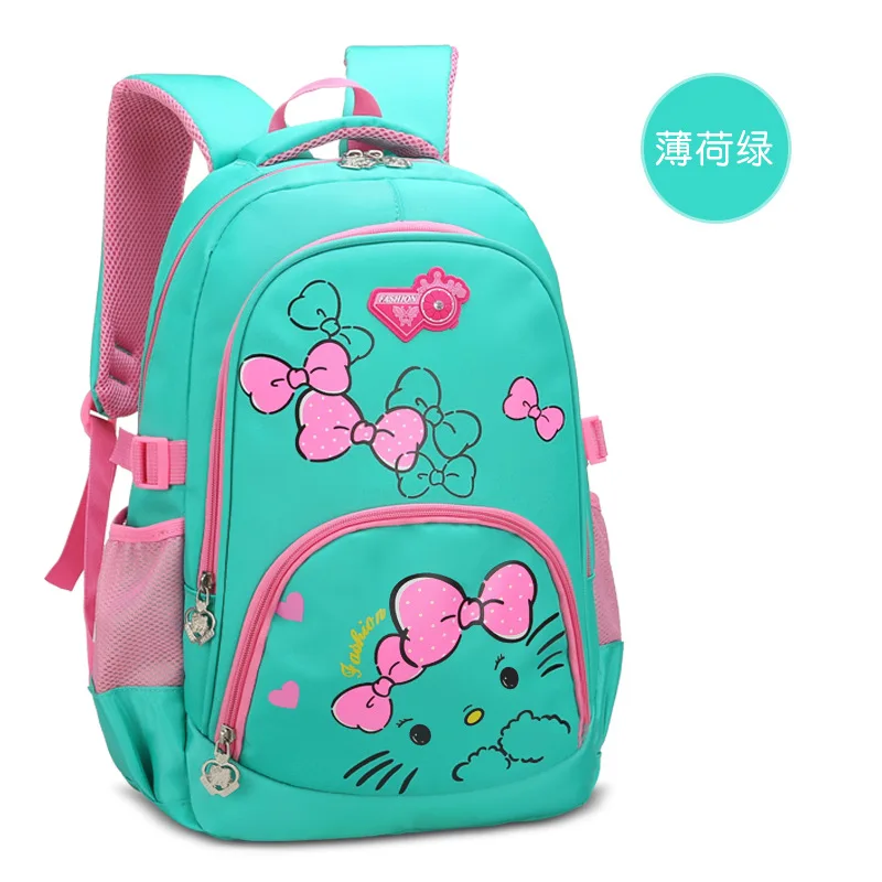 

2018 Girls Prints School Bags Children Backpack Primary Bookbag Orthopedic Princess Schoolbags Mochila Infantil Sac A Dos Enfant