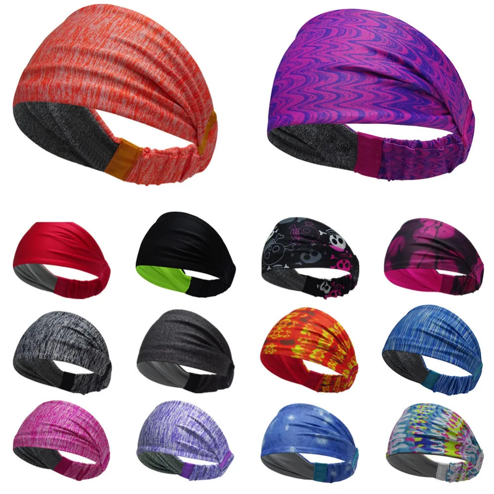 

Unisex New Stretchy Sweatbands Headbands Sports Multi-function Athletic Breathable Fitness Antiperspirant Bands