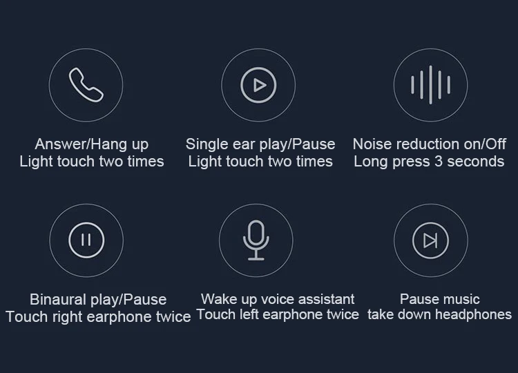 Оригинальные Xiaomi Air TWS наушники Bluetooth настоящие беспроводные стерео спортивные наушники ANC переключатель ENC автоматическая пауза управление нажатием