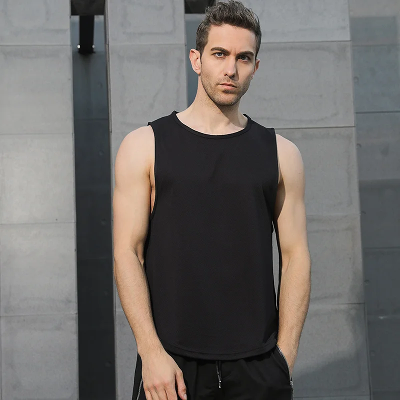

Men's Running Vest Sexy Running Training Sleeveless Tops Men's Sports Tops Single Fitness Quick Dry Men's Running Yoga T-Shirt