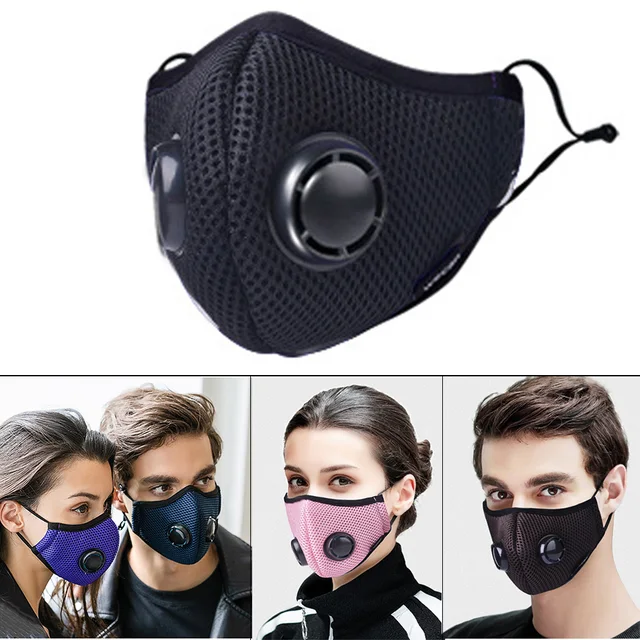 Anti Dust PM2.5 Mask Breathable Warm Mouth Masks with Double Filter
