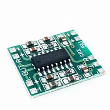 Original pam8403 módulo de áudio dc 5 v 2*3 w mini classe-d digital amplificador placa eficiente 2.5 a 5 v usb fonte de alimentação