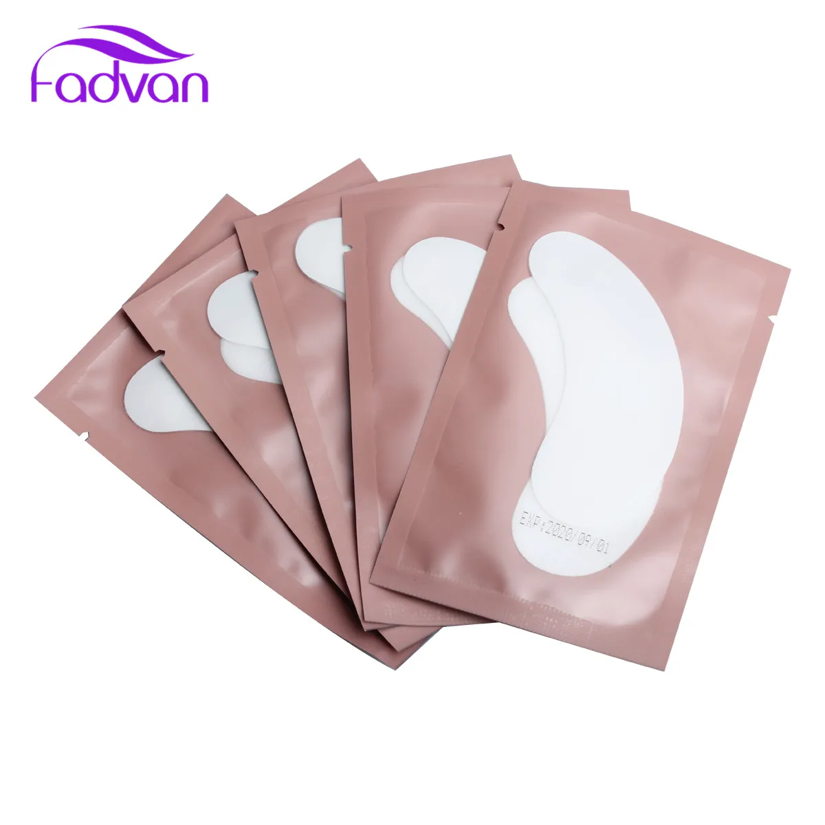 

20/50/100/200 Eyelash Extension Eye Pads Patches for Eyelash Extension Under Lashes Pink Paper Patches Eye Tips Sticker Tools