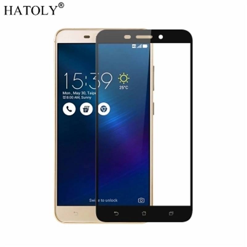 

1PCS Tempered Glass For Asus Zenfone 3 Laser ZC551KL Screen Protector Full Cover for Zenfone ZC551KL 3D Curved Edge Film HATOLY