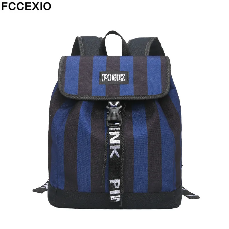 FCCEXIO 2019 جديد الوردي الظهر السفر Backbag الرجعية حزم السفر قدرة كبيرة أكياس للماء حقيبة مدرسية للجنسين حقيبة كتف