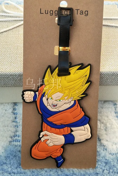 N Прямая продажа дорожная сумка Dragon Ball Супер сайян багажные сумки Горячая ПВХ Дорожная этикетка с крючком чемодан бирка портативный ne