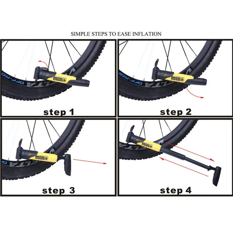 Лидер продаж DUUTI бренд Multi-functional Портативный Велоспорт воздушный насос для велосипеда шин мяч двойной ход газа рот велосипедный насос