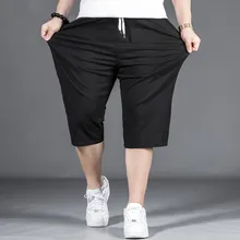 Новое поступление модные летние повседневные шорты мужские из чистого хлопка свободное Мужские S эластичный пояс супер большие размеры XXL 3XL 4XL 5XL 6XL 7XL