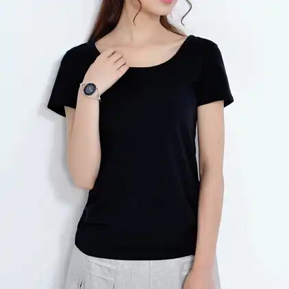 plain black tee womens