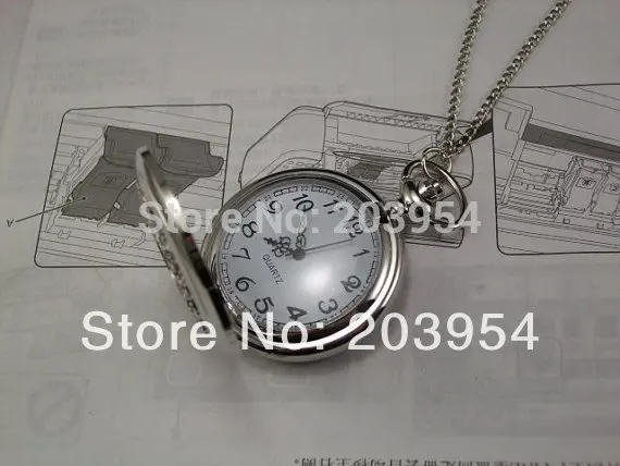 Карманные часы с кварцевым ремешком и подвеской атака на Титанов|watch pendant